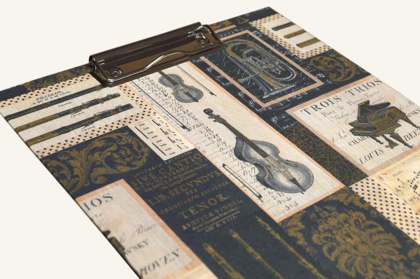 Colorful clipboard "Music"